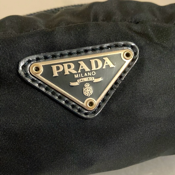 Prada Tessuto Nylon Pouch Black Authentic - Picture 2 of 7
